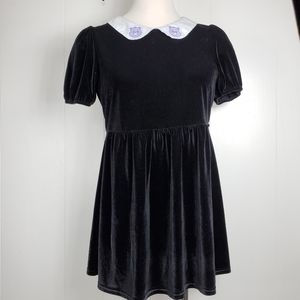 Dolls Kill × Care Bears black velvet feel 1x dress